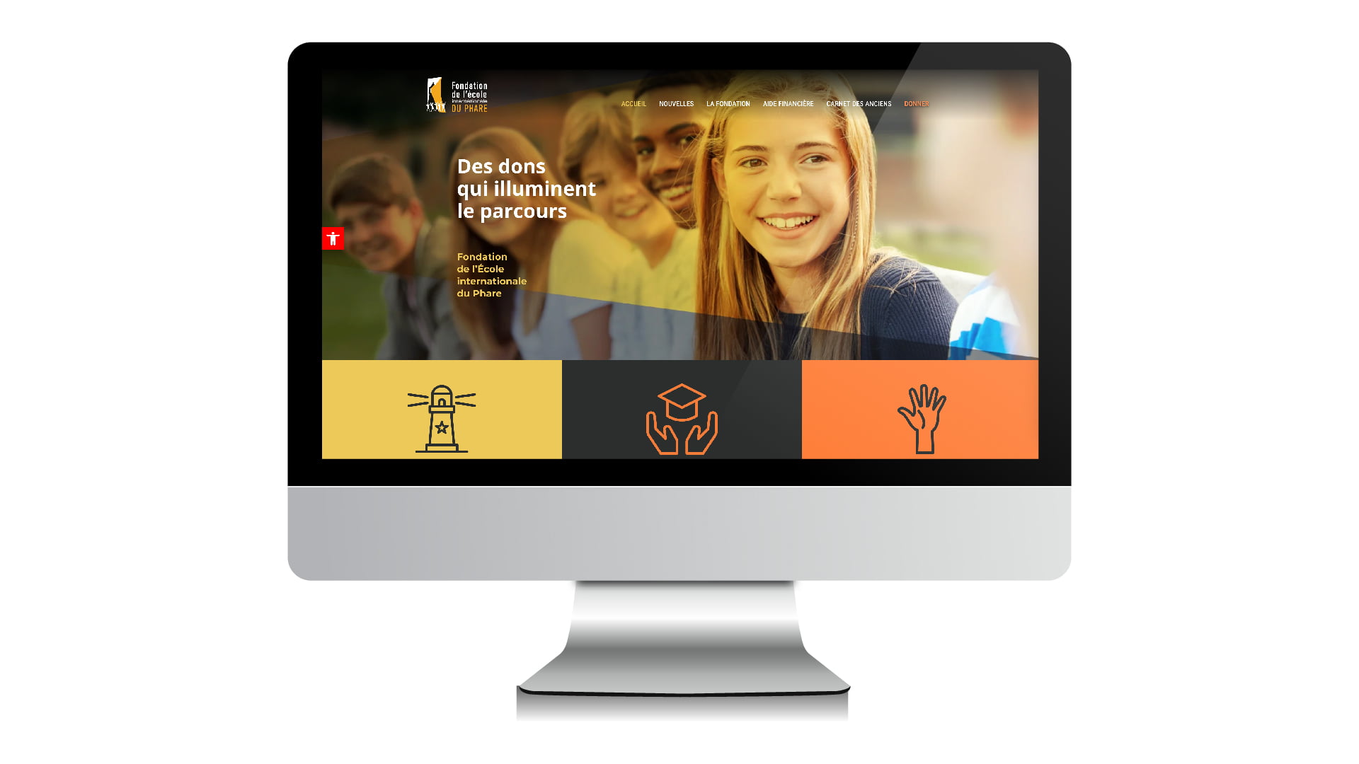 Site internet de la Fondation de l'École internationale du Phare de Sherbrooke